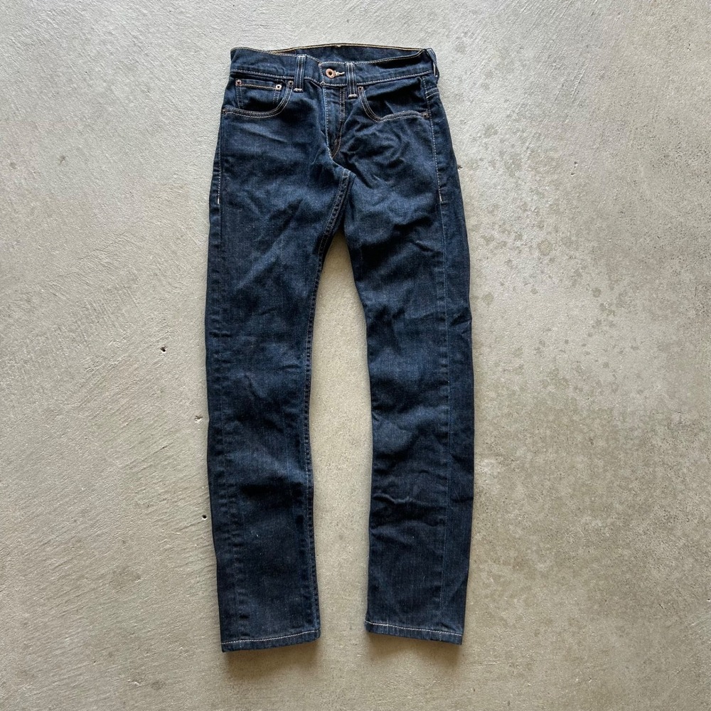 Vintage Levis 511 Jeans Size 29x30 Blue Dark Wash Denim Slim Fit Straight Leg